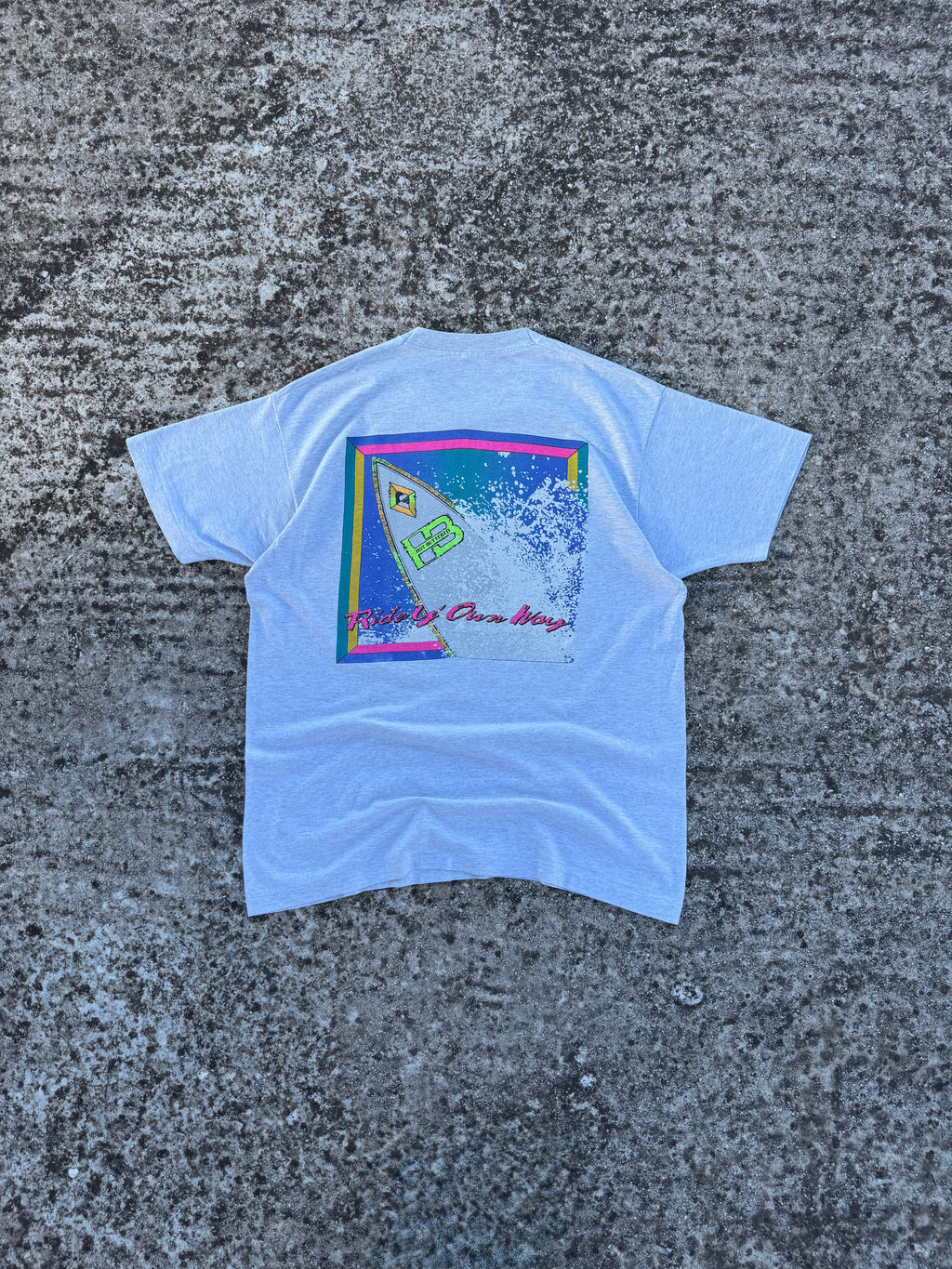 1990s "Hot Buttered" single stitch tee made in USA