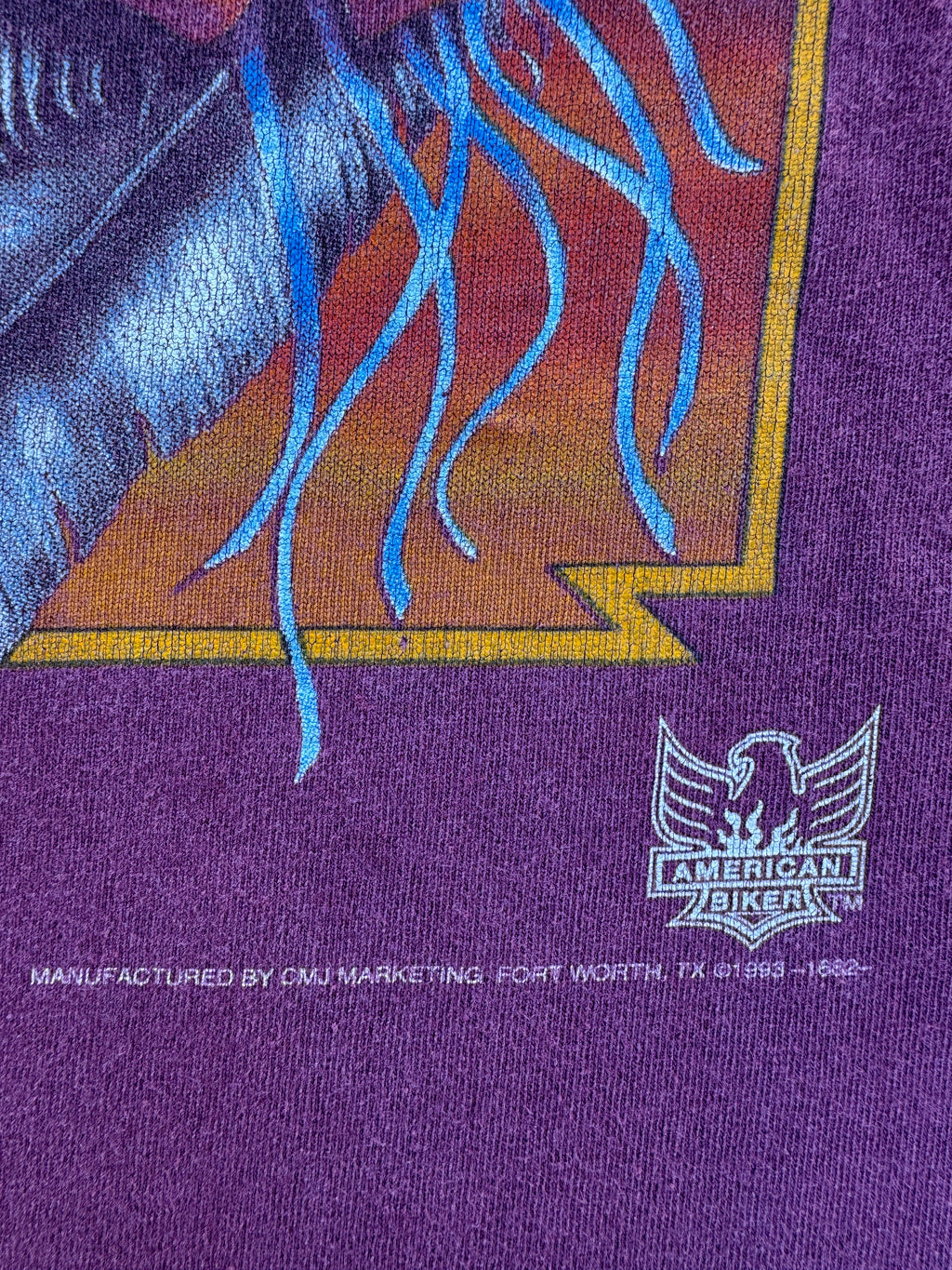 1993 3D Emblem "Ride with the Wind" single stitch tee made in USA